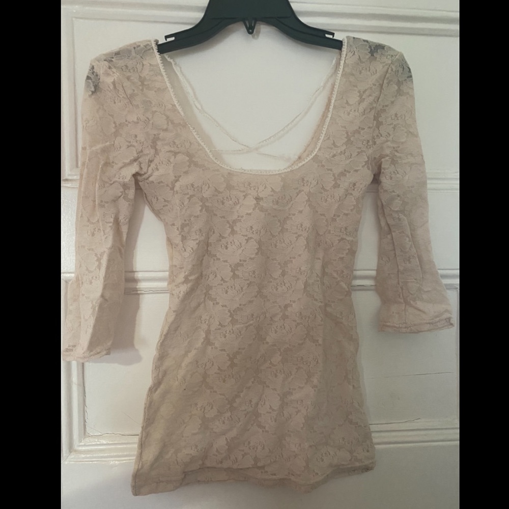 Free People Lace Top